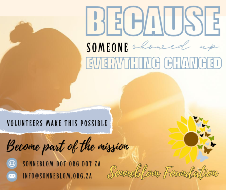 BECAUSE SOMEONE SHOWED UP - SONNEBLOM